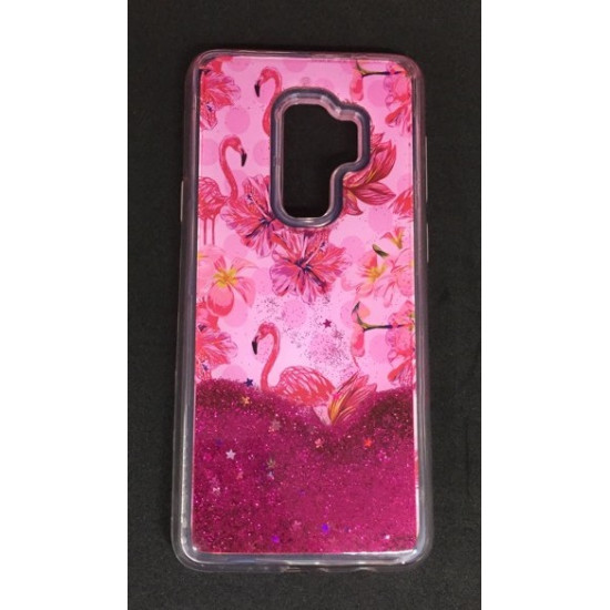 Capa Gel Liquid Y Birlhantes Samsung Galaxy S9 G960 Rosado